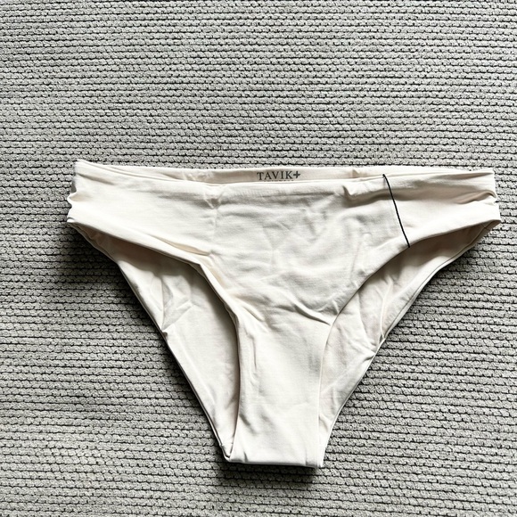 Tavik swim | Nude tapioca seamless full coverage bikini bottom xs new - Picture 1 of 4